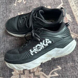 Hoka bondi 7 black and grey size 7